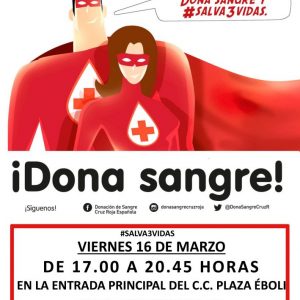 Nueva campaña junto Cruz Roja ¡Dona sangre en Plaza Éboli!