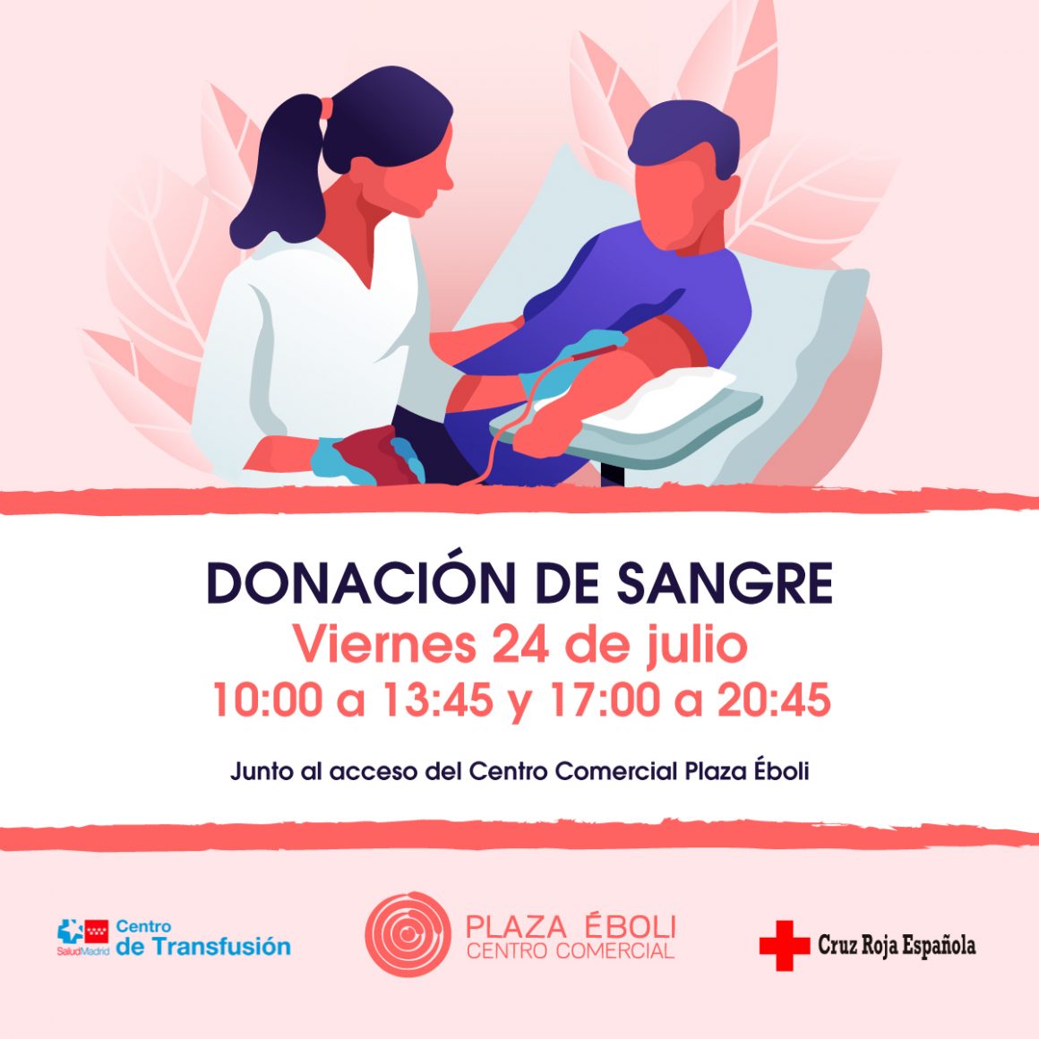 Nueva donación de sangre en Plaza Éboli junto Cruz Roja