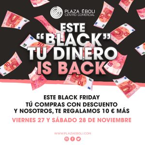 Este Black Friday tu dinero is back Este Black Friday tu dinero is back