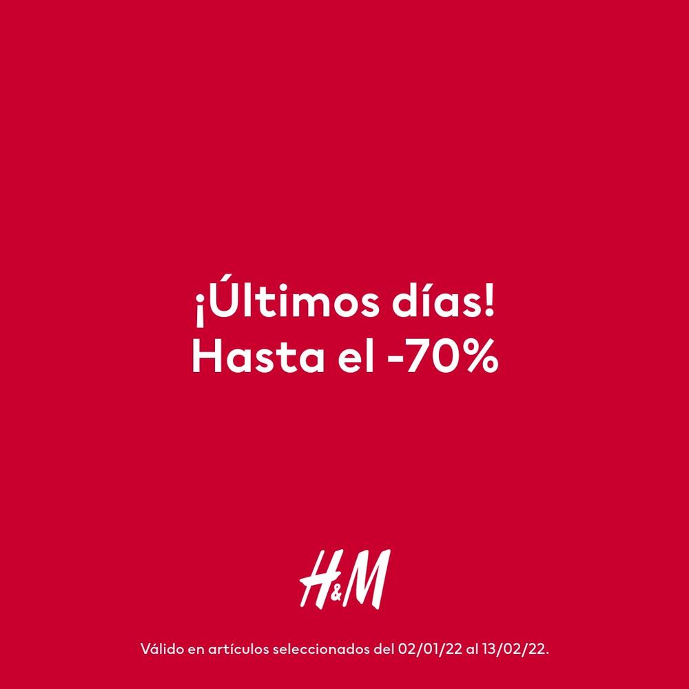 REBAJAS H&M – ÚLTIMOS DÍAS HASTA EL -70%
