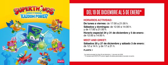 SUPERTHINGS VUELVEN A PLAZA ÉBOLI POR NAVIDAD